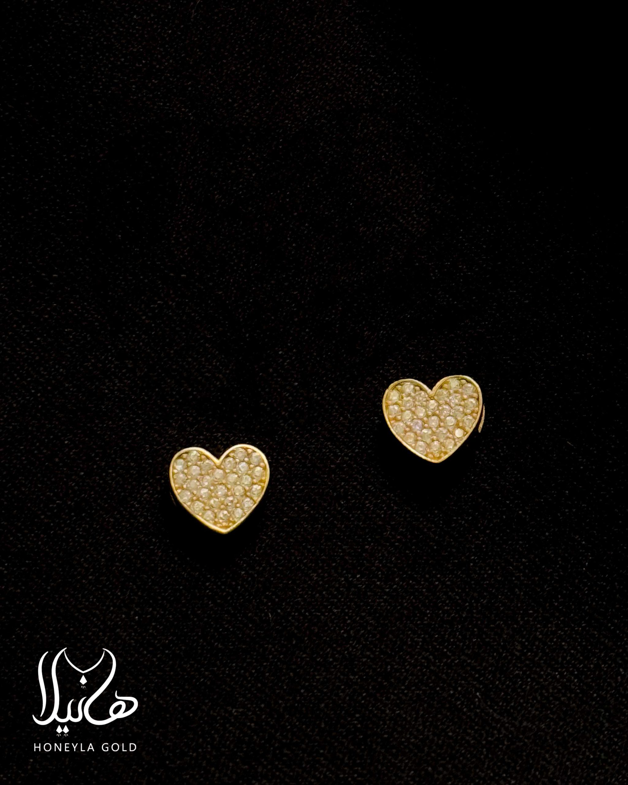 پلاک طلا طرح قلب نگیندار پلاک طلا طرح قلب نگیندار